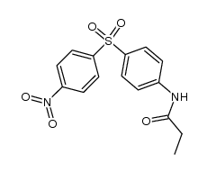 propionic acid-[4-(4-nitro-benzenesulfonyl)-anilide] Structure