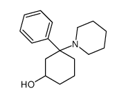 3-phenyl-3-piperidin-1-ylcyclohexan-1-ol结构式