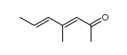 4-methyl-hepta-3,5-dien-2-one结构式