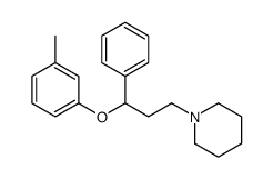 1-[3-(3-methylphenoxy)-3-phenylpropyl]piperidine结构式