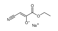 1-氰基-3-乙氧基-3-氧代-1-丙烯-2-醇钠结构式
