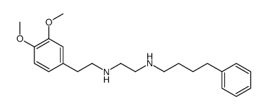 N'-[2-(3,4-dimethoxyphenyl)ethyl]-N-(4-phenylbutyl)ethane-1,2-diamine结构式