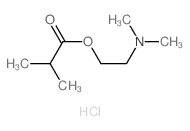 Propanoic acid,2-methyl-, 2-(dimethylamino)ethyl ester, hydrochloride (1:1)结构式