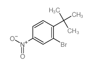 2-溴-1-(叔丁基)-4-硝基苯结构式