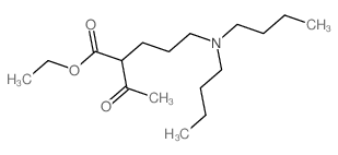 ethyl 2-acetyl-5-(dibutylamino)pentanoate结构式