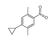 1-cyclopropyl-2,5-dimethyl-4-nitrobenzene Structure