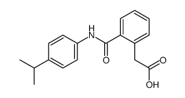 2-[2-[(4-propan-2-ylphenyl)carbamoyl]phenyl]acetic acid结构式
