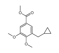 methyl 3-(cyclopropylmethyl)-4,5-dimethoxybenzoate结构式