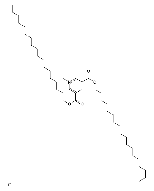 dioctadecyl 1-methylpyridin-1-ium-3,5-dicarboxylate,iodide Structure