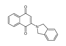 2-(1,3-dihydroisoindol-2-yl)naphthalene-1,4-dione结构式