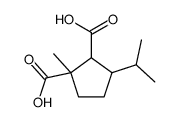1-methyl-3-propan-2-ylcyclopentane-1,2-dicarboxylic acid Structure