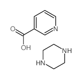 piperazine; pyridine-3-carboxylic acid structure