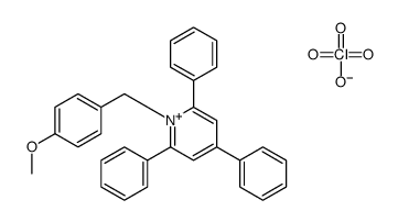 1-[(4-methoxyphenyl)methyl]-2,4,6-triphenylpyridin-1-ium,perchlorate Structure