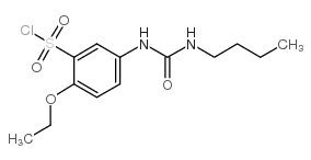 5-(3-丁基脲基)-2-乙氧基苯磺酰氯结构式