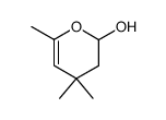 4,4,6-trimethyl-3,4-dihydro-2H-pyran-2-ol结构式