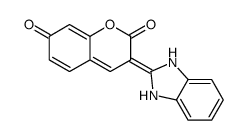 3-(1,3-dihydrobenzimidazol-2-ylidene)chromene-2,7-dione结构式