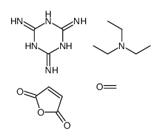 N,N-diethylethanamine,formaldehyde,furan-2,5-dione,1,3,5-triazine-2,4,6-triamine Structure