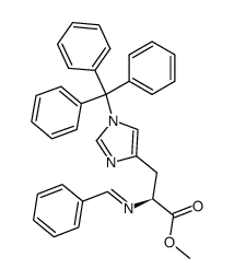 1-(Triphenylmethyl)-N-(phenylmethylene)-L-histidine Methyl Ester structure