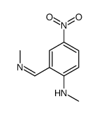 N-Methyl-2-[(methylimino)methyl]-4-nitrobenzenamine Structure