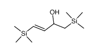 (E)-1,4-bis(trimethylsilyl)but-3-en-2-ol结构式