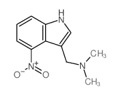 1H-Indole-3-methanamine,N,N-dimethyl-4-nitro- picture