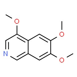 Isoquinoline, 4,6,7-trimethoxy- (9CI) structure