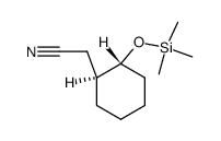 trans-2-(cyanomethyl)-1-(trimethylsiloxy)cyclohexane Structure