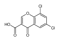 6,8-DICHLOROCHROMONE-3-CARBOXYLICACID Structure