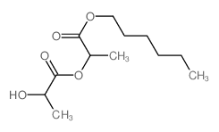 hexyl 2-(2-hydroxypropanoyloxy)propanoate结构式