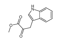 methyl 3-(1H-indol-3-yl)-2-oxopropanoate结构式