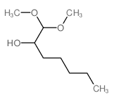 1,1-dimethoxyheptan-2-ol Structure