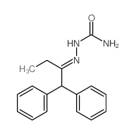 (1,1-diphenylbutan-2-ylideneamino)urea structure