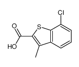 7-氯-3-甲基苯并[b]噻吩-2-羧酸结构式