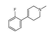 4-(2-fluorophenyl)-1-methyl-3,6-dihydro-2H-pyridine结构式