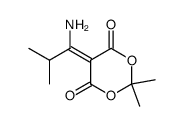 5-(1-amino-2-methylpropylidene)-2,2-dimethyl-1,3-dioxane-4,6-dione结构式