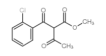 2-(2-氯苯甲酰基)-3-氧丁酸甲酯结构式