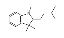1,3,3-trimethyl-2-(3-methyl-2-buten-1-ylidene)indoline结构式