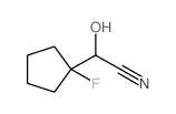 2-(1-氟环戊基)-2-羟基乙腈结构式