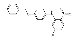 N-(4-(benzyloxy)phenyl)-5-chloro-2-nitroaniline结构式