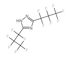 1H-1,2,4-Triazole,3,5-bis(1,1,2,2,3,3,3-heptafluoropropyl)-结构式