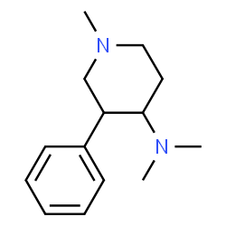 Piperidine, 4-(dimethylamino)-1-methyl-3-phenyl- (8CI) Structure