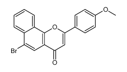 6-bromo-2-(4-methoxyphenyl)benzo[h]chromen-4-one Structure