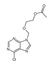 2-[(6-chloropurin-9-yl)methoxy]ethyl acetate Structure