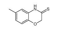6-methyl-2H-1,4-benzoxazine-3(4H)-thione结构式