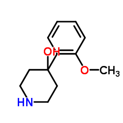 4-(2-甲氧基苯基)哌啶-4-醇结构式