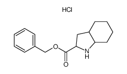 octahydroindole-2-carboxylic acid benzyl ester hydrochloride Structure
