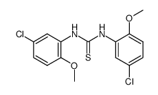 1,3-bis-(2'-methoxy-5'-chloro)phenyl thiourea结构式