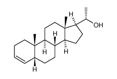5β-pregn-3-en-20α-ol结构式