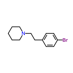 1-[2-(4-Bromophenyl)ethyl]piperidine Structure