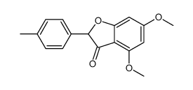 4,6-dimethoxy-2-(4-methylphenyl)-1-benzofuran-3-one Structure